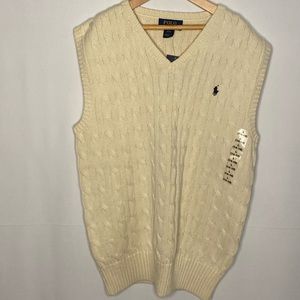 Ralph Lauren Boys Cream Sweater Vest